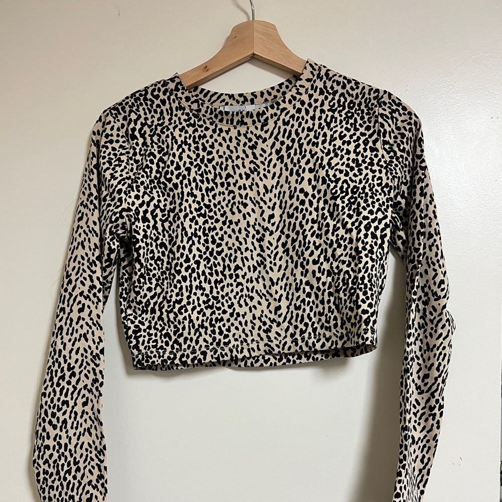 Cheetah Print Crop Top-Never worn!